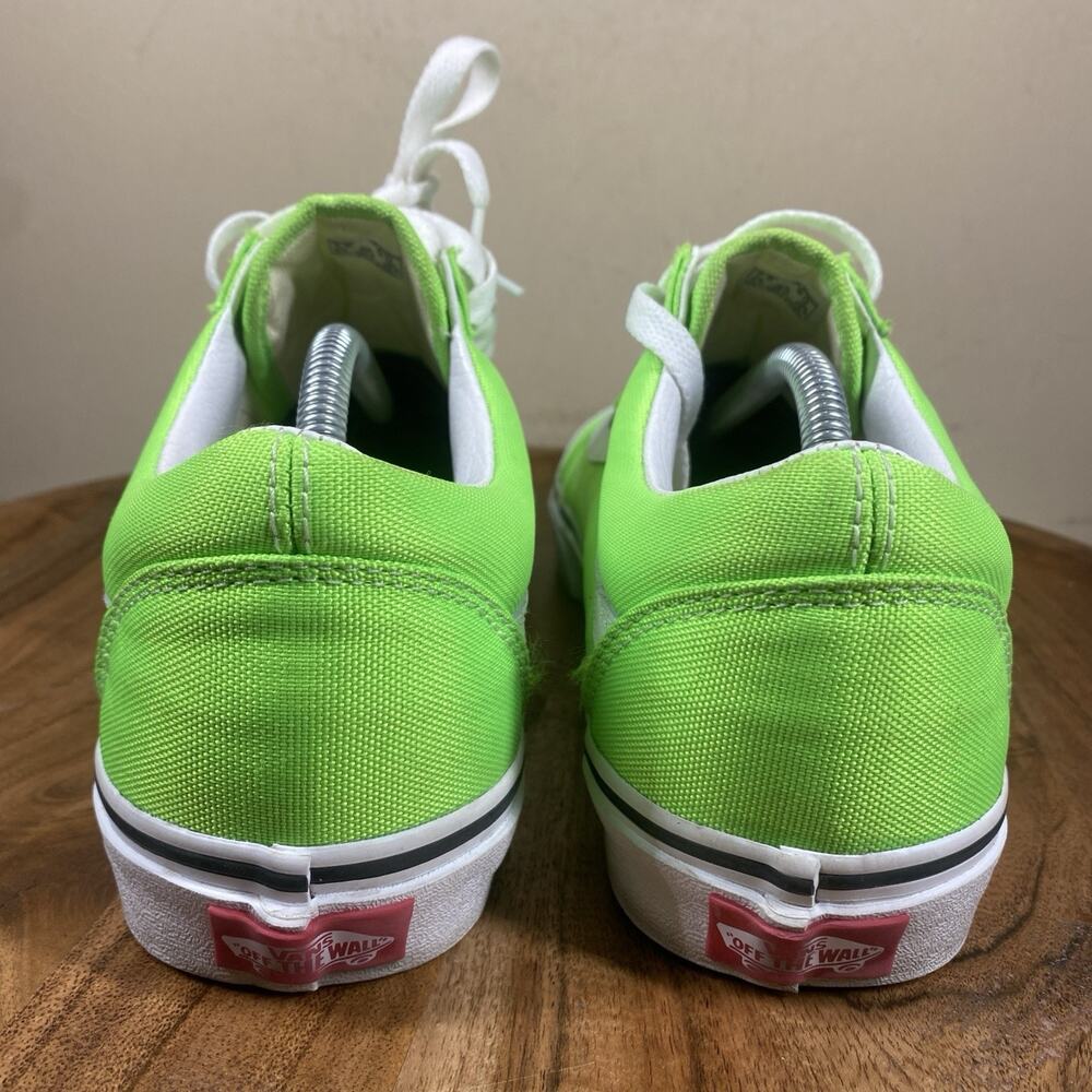 Vans Old Skool Classic Womens Neon Green Size 9 Low Top Shoes Sneakers - Picture 3 of 9
